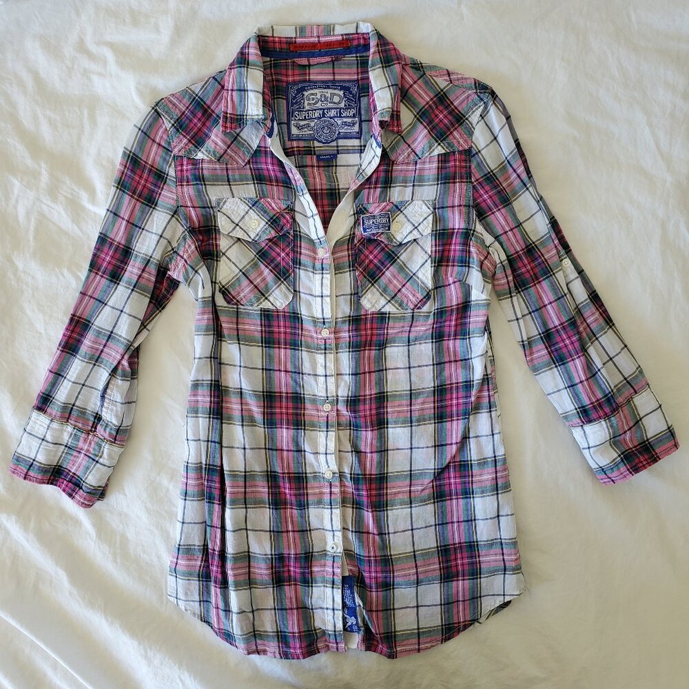 Superdry Women's Western-Style Button-Down Shirt